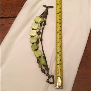 Silpada Green Onyx & Tigers Eye Bracelet